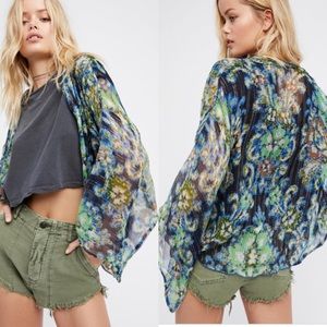Free People Fleur De Lis Kimono